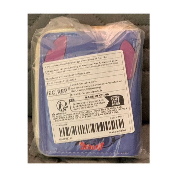 Stitch Faux Leather 4" Wallet Zipper Coin Pocket Credit Card Slot New - Picture 7 of 8